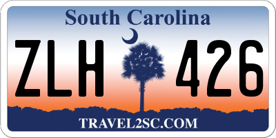 SC license plate ZLH426