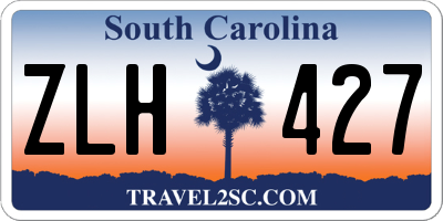 SC license plate ZLH427