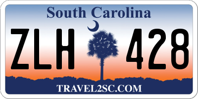 SC license plate ZLH428