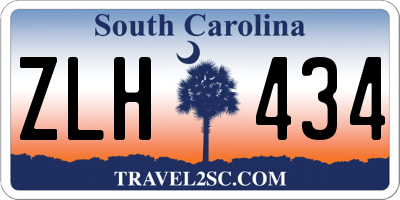 SC license plate ZLH434
