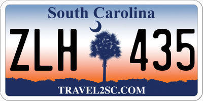 SC license plate ZLH435