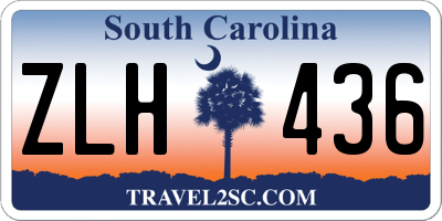 SC license plate ZLH436