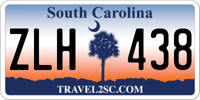 SC license plate ZLH438