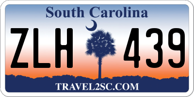 SC license plate ZLH439