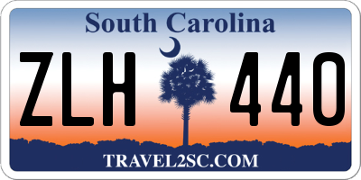 SC license plate ZLH440