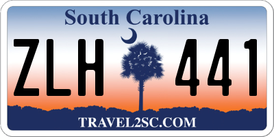SC license plate ZLH441