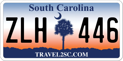 SC license plate ZLH446
