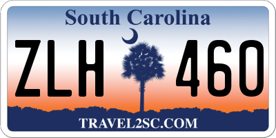 SC license plate ZLH460