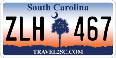 SC license plate ZLH467