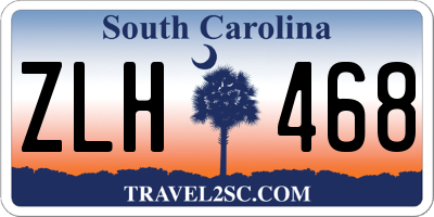 SC license plate ZLH468