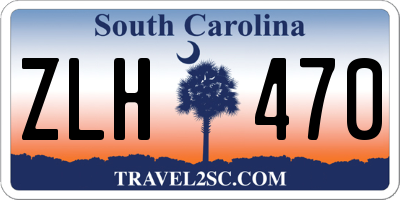 SC license plate ZLH470