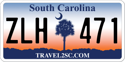 SC license plate ZLH471