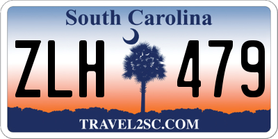 SC license plate ZLH479