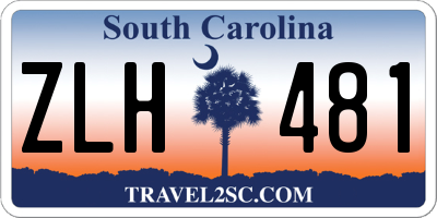 SC license plate ZLH481