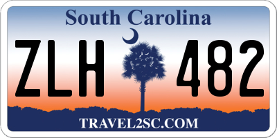 SC license plate ZLH482