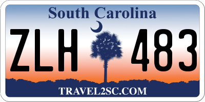 SC license plate ZLH483