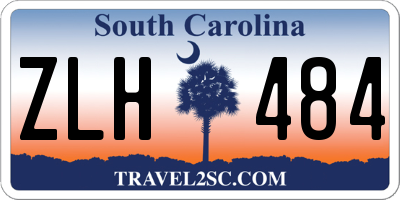 SC license plate ZLH484