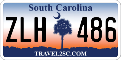SC license plate ZLH486