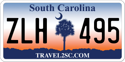 SC license plate ZLH495