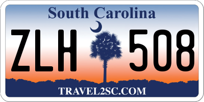 SC license plate ZLH508