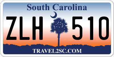 SC license plate ZLH510