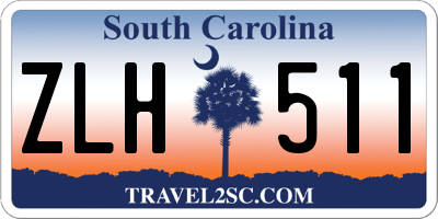 SC license plate ZLH511