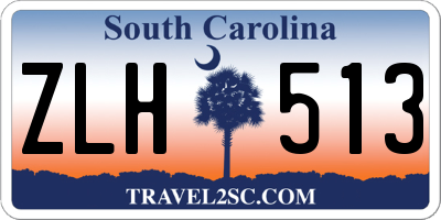 SC license plate ZLH513