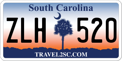 SC license plate ZLH520