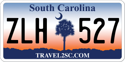 SC license plate ZLH527