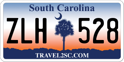 SC license plate ZLH528