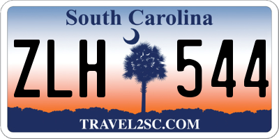 SC license plate ZLH544