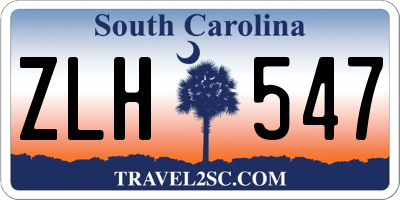 SC license plate ZLH547