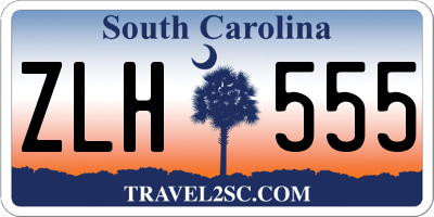 SC license plate ZLH555