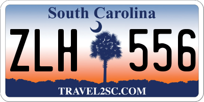 SC license plate ZLH556