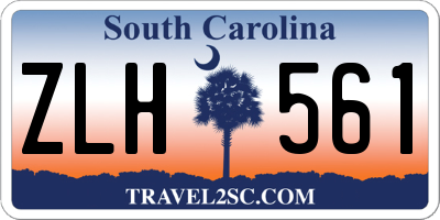 SC license plate ZLH561