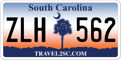 SC license plate ZLH562