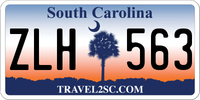 SC license plate ZLH563