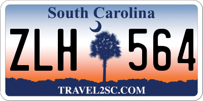 SC license plate ZLH564