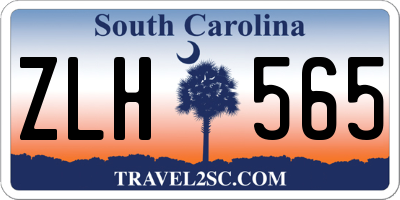 SC license plate ZLH565