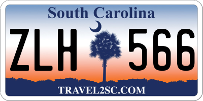SC license plate ZLH566