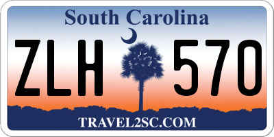 SC license plate ZLH570