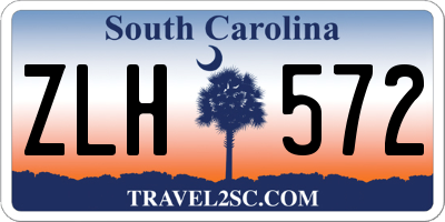 SC license plate ZLH572