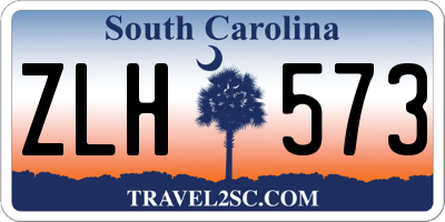 SC license plate ZLH573