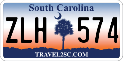 SC license plate ZLH574