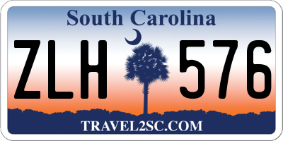 SC license plate ZLH576
