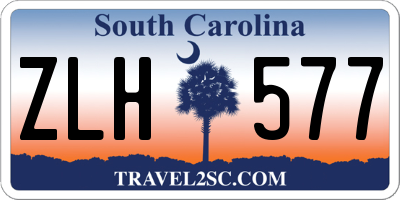 SC license plate ZLH577
