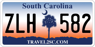 SC license plate ZLH582