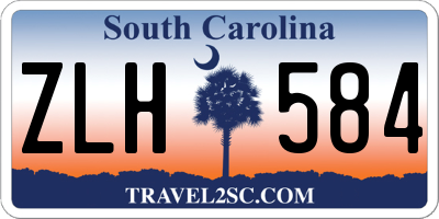 SC license plate ZLH584