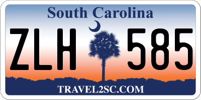 SC license plate ZLH585