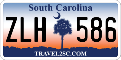SC license plate ZLH586